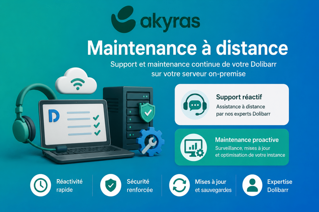 Maintenance Dolibarr et serveur à distance