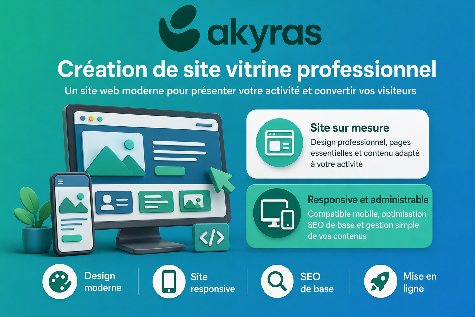 Création de site vitrine professionnel – Image 1